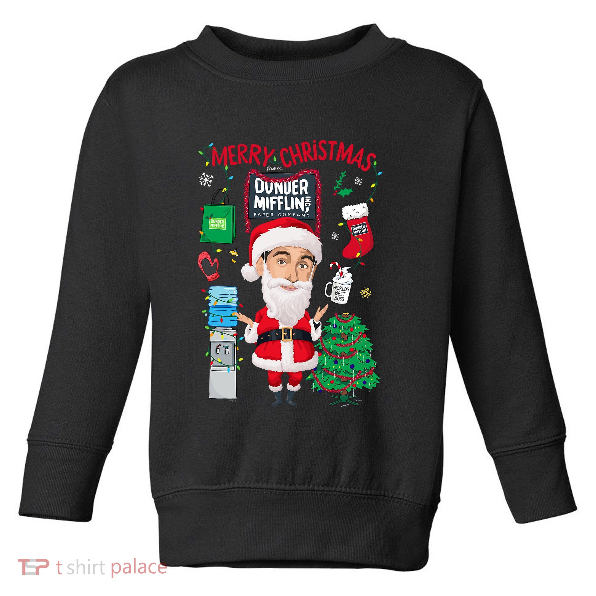 The Office Merry Christmas From Dunder Mifflin Toddler Sweatshirt