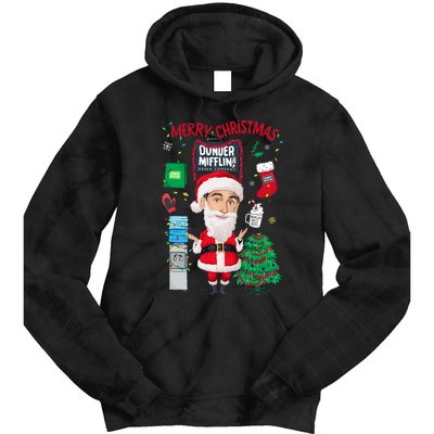 The Office Merry Christmas From Dunder Mifflin Tie Dye Hoodie