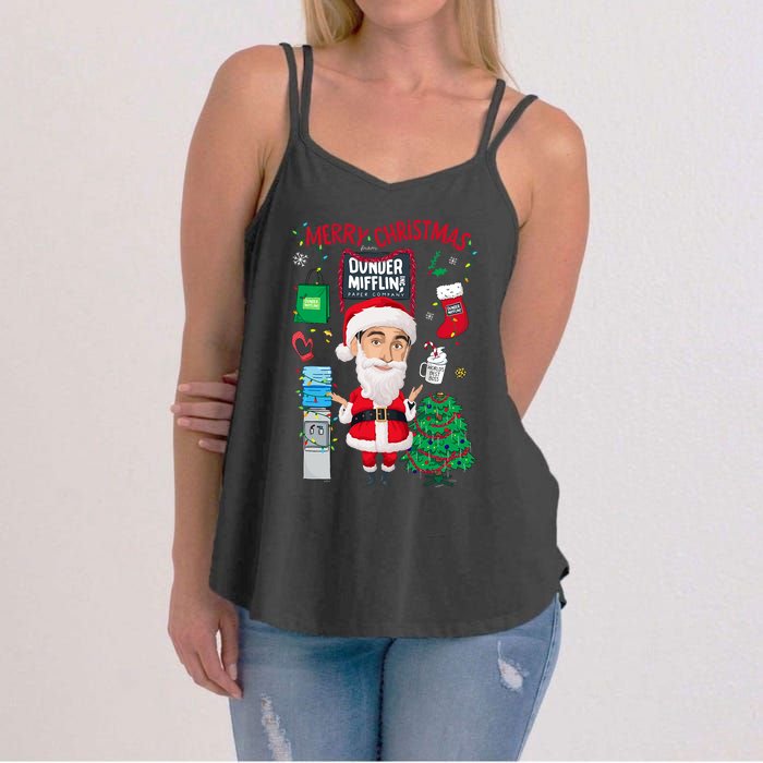 The Office Merry Christmas From Dunder Mifflin Women's Strappy Tank