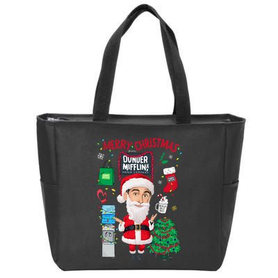 The Office Merry Christmas From Dunder Mifflin Zip Tote Bag