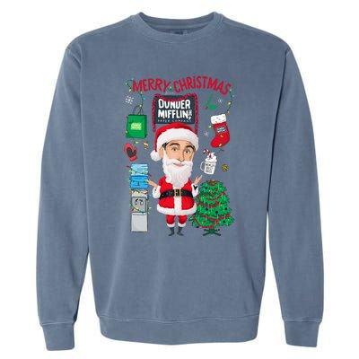 The Office Merry Christmas From Dunder Mifflin Garment-Dyed Sweatshirt