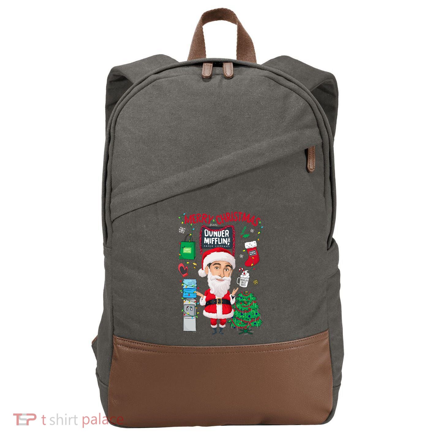 The Office Merry Christmas From Dunder Mifflin Cotton Canvas Backpack