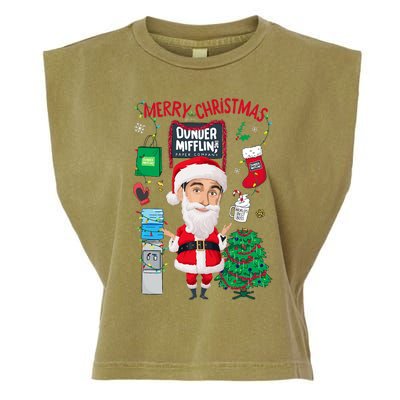 The Office Merry Christmas From Dunder Mifflin Garment-Dyed Women's Muscle Tee