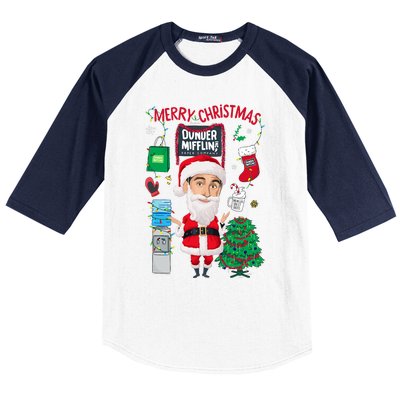 The Office Merry Christmas From Dunder Mifflin Baseball Sleeve Shirt