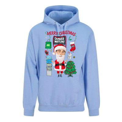 The Office Merry Christmas From Dunder Mifflin Unisex Surf Hoodie