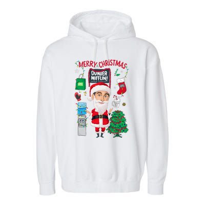 The Office Merry Christmas From Dunder Mifflin Garment-Dyed Fleece Hoodie