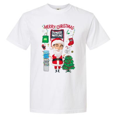 The Office Merry Christmas From Dunder Mifflin Garment-Dyed Heavyweight T-Shirt