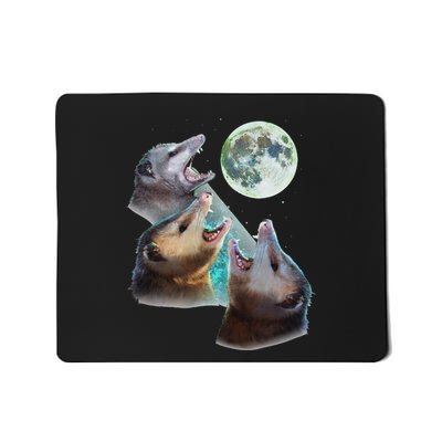 Three Opposum Moon With 3 Possums And Dead Moon Costume Mousepad