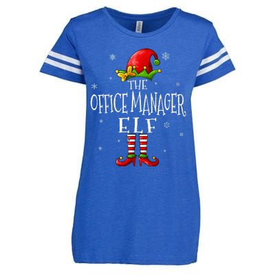 The Office Manager Elf Squad Funny Groupe Matching Christmas Enza Ladies Jersey Football T-Shirt