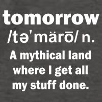 Tomorrow Definition Funny Vector Backpack
