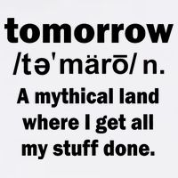 Tomorrow Definition Funny Garment-Dyed Sweatshirt