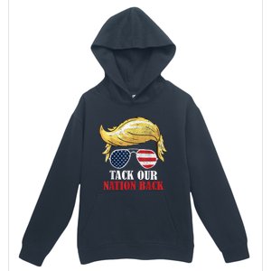 Take Our Nation Back Trump 2024 Election American Flag Urban Pullover Hoodie