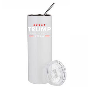 Take Our Nation Back Trump 2024 Election Pro Trump US Flag Stainless Steel Tumbler