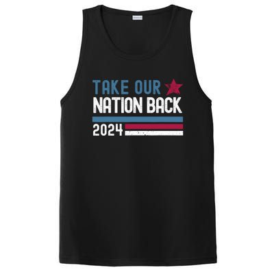 Take Our Nation Back Trump 2024 Election Pro Trump US Flag PosiCharge Competitor Tank