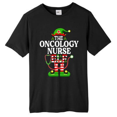 The Oncology Nurse Elf Cute Gift Funny Christmas Family Matching Gift Tall Fusion ChromaSoft Performance T-Shirt