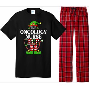 The Oncology Nurse Elf Cute Gift Funny Christmas Family Matching Gift Pajama Set