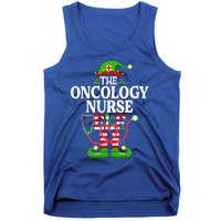 The Oncology Nurse Elf Cute Gift Funny Christmas Family Matching Gift Tank Top