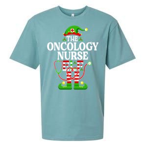 The Oncology Nurse Elf Cute Gift Funny Christmas Family Matching Gift Sueded Cloud Jersey T-Shirt