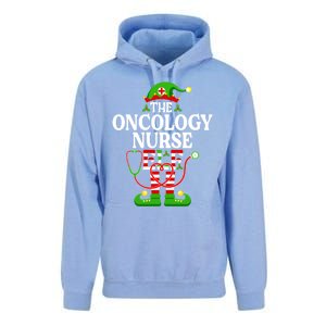 The Oncology Nurse Elf Cute Gift Funny Christmas Family Matching Gift Unisex Surf Hoodie