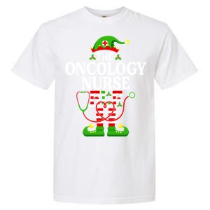 The Oncology Nurse Elf Cute Gift Funny Christmas Family Matching Gift Garment-Dyed Heavyweight T-Shirt