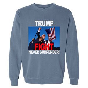 Trump One Nation Under God Trump 2024 Fight 2024 Garment-Dyed Sweatshirt