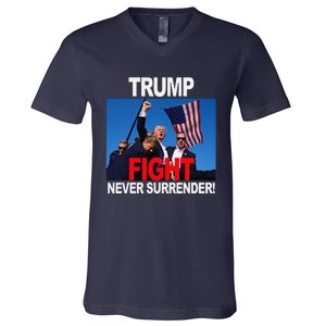 Trump One Nation Under God Trump 2024 Fight 2024 V-Neck T-Shirt