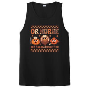 Thanksgiving Or Nurse Fall Pumpkin And Turkey Autumn Check PosiCharge Competitor Tank