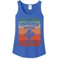 This Oncology Nurse Is Powered By Dogs And Tea Oncologist Cute Gift Ladies Essential Tank