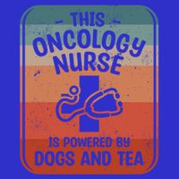 This Oncology Nurse Is Powered By Dogs And Tea Oncologist Cute Gift Baby Bodysuit