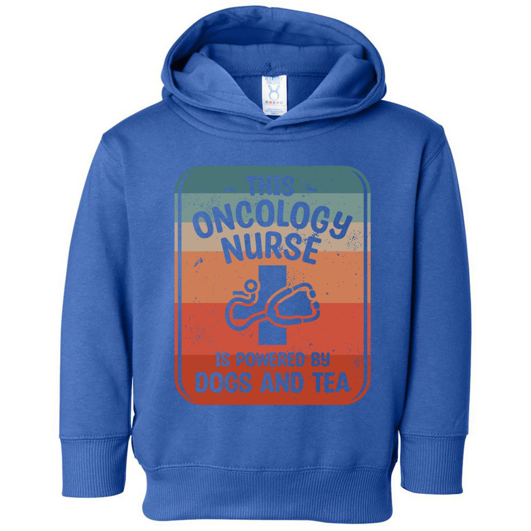 This Oncology Nurse Is Powered By Dogs And Tea Oncologist Cute Gift Toddler Hoodie