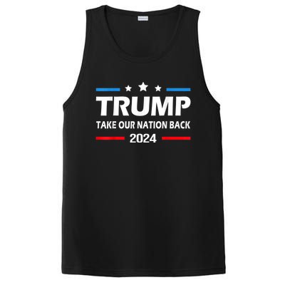 Take Our Nation Back Trump 2024 Election Pro Trump US Flag PosiCharge Competitor Tank