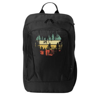 Trees Outdoors Nature Wildlife Retro Forest TShirt City Backpack