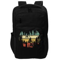 Trees Outdoors Nature Wildlife Retro Forest TShirt Impact Tech Backpack