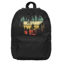 Trees Outdoors Nature Wildlife Retro Forest TShirt 16 in Basic Backpack