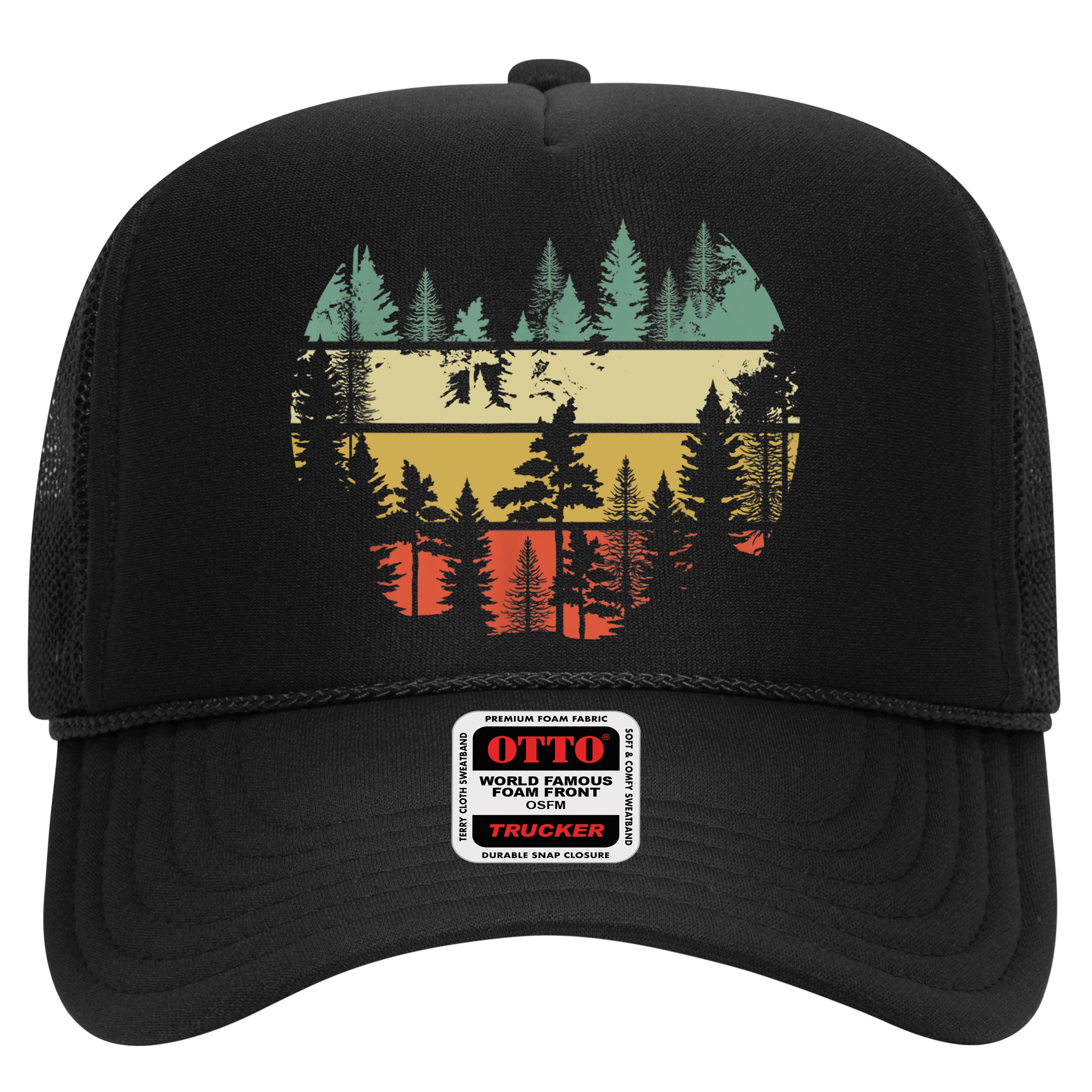 Trees Outdoors Nature Wildlife Retro Forest TShirt Hat