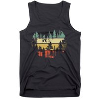 Trees Outdoors Nature Wildlife Retro Forest TShirt Tank Top