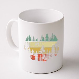 Trees Outdoors Nature Wildlife Retro Forest TShirt Coffee Mug