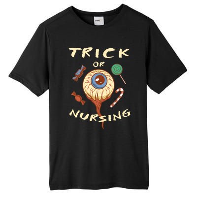 Trick Or Nursing Halloween Er Nurse Scary Emergency Nurse Gift Tall Fusion ChromaSoft Performance T-Shirt