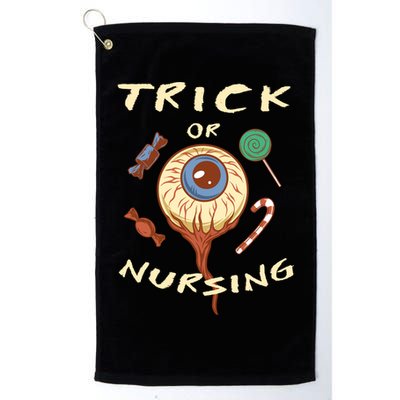 Trick Or Nursing Halloween Er Nurse Scary Emergency Nurse Gift Golf Towel