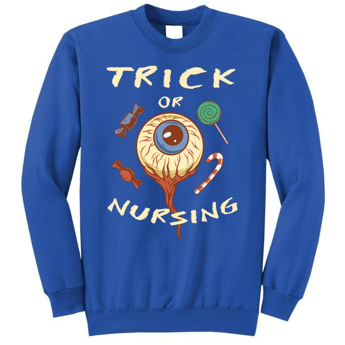 Trick Or Nursing Halloween Er Nurse Scary Emergency Nurse Gift Sweatshirt