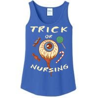 Trick Or Nursing Halloween Er Nurse Scary Emergency Nurse Gift Ladies Essential Tank