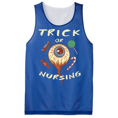 Trick Or Nursing Halloween Er Nurse Scary Emergency Nurse Gift Mesh Reversible Basketball Jersey Tank