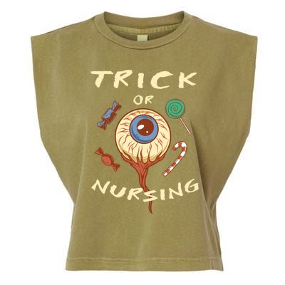 Trick Or Nursing Halloween Er Nurse Scary Emergency Nurse Gift Garment-Dyed Women's Muscle Tee