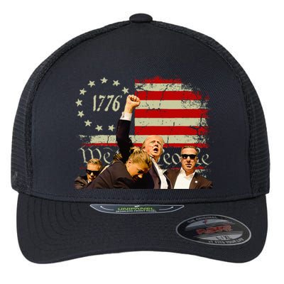 Trump One Nation Under God.Trump 2024.Fight 2024 Flexfit Unipanel Trucker Cap