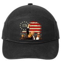 Trump One Nation Under God.Trump 2024.Fight 2024 7-Panel Snapback Hat