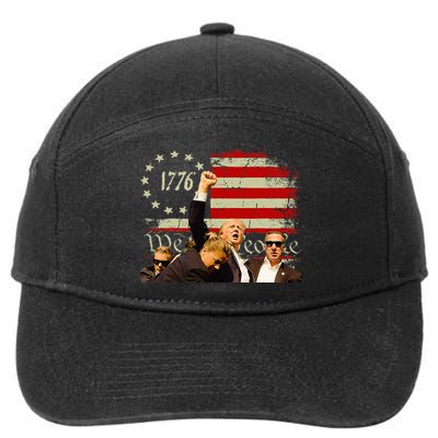 Trump One Nation Under God.Trump 2024.Fight 2024 7-Panel Snapback Hat