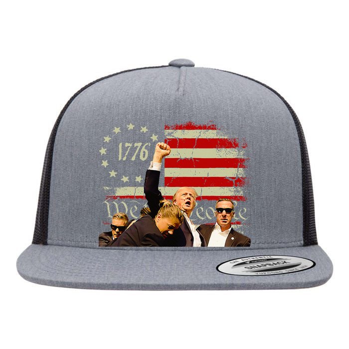 Trump One Nation Under God.Trump 2024.Fight 2024 Flat Bill Trucker Hat