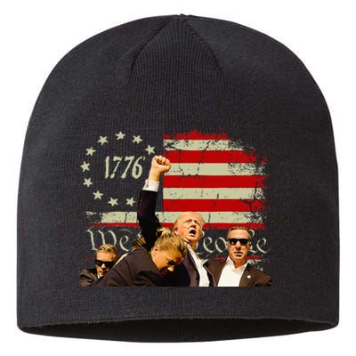 Trump One Nation Under God.Trump 2024.Fight 2024 Sustainable Beanie