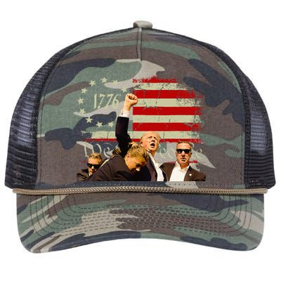 Trump One Nation Under God.Trump 2024.Fight 2024 Retro Rope Trucker Hat Cap