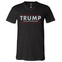 Take Our Nation Back Trump 2024 Election Pro Trump US Flag V-Neck T-Shirt